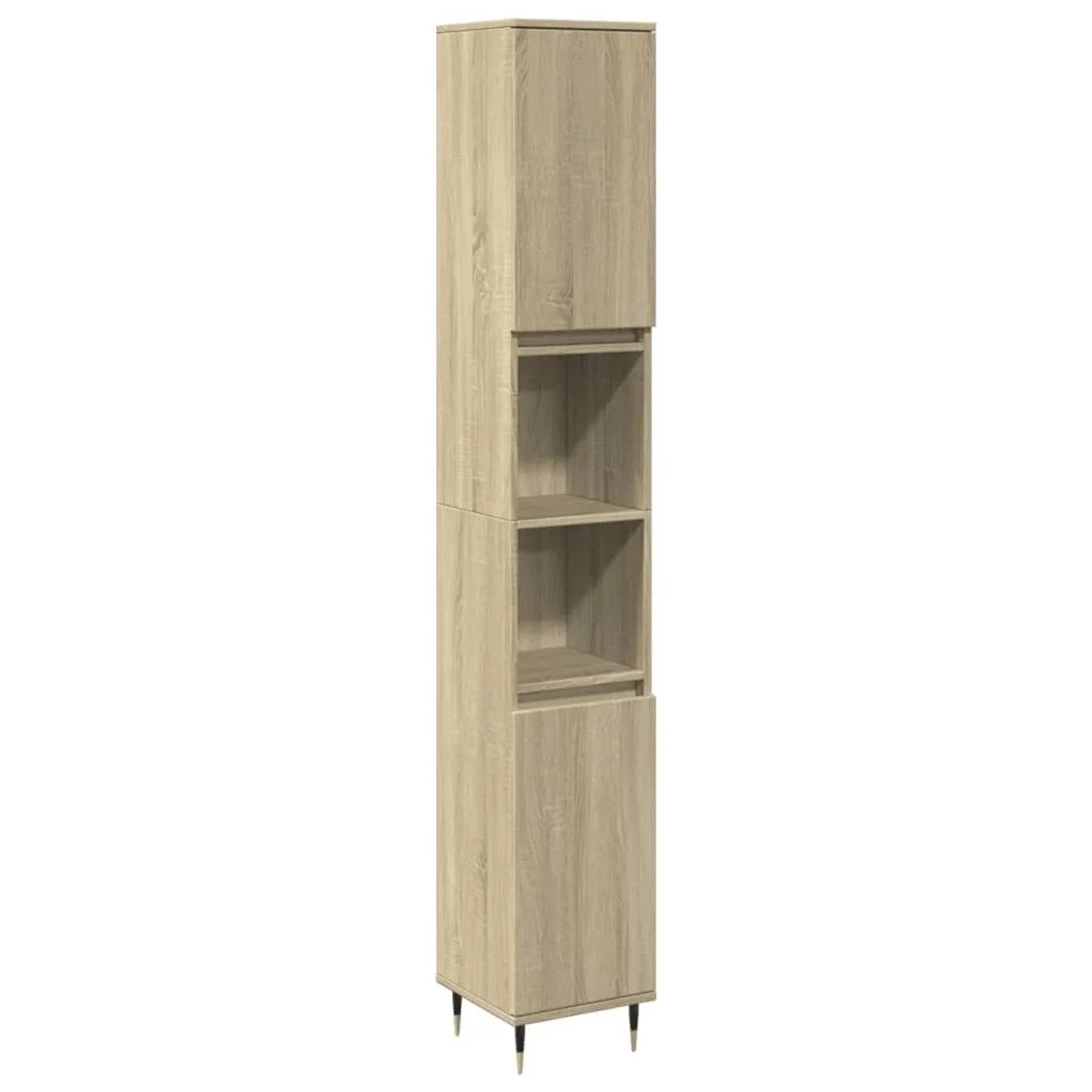 vidaXL Badschrank Sonoma-Eiche 30x30x190 cm Holzwerkstoff 849667 günstig online kaufen