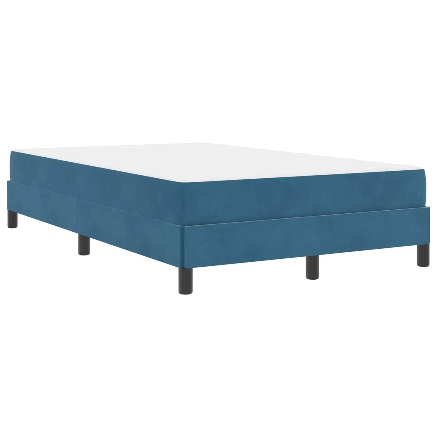 vidaXL Boxspringbett mit Matratze Dunkelblau 120 x 210 cm Stoff 3398741 günstig online kaufen