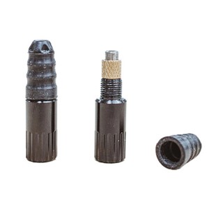Schwalbe Ventil-Adapter MaxFlow SV, schwarz, mit Kappe. Paar Fahrradventil-Adapter für Reparatur.