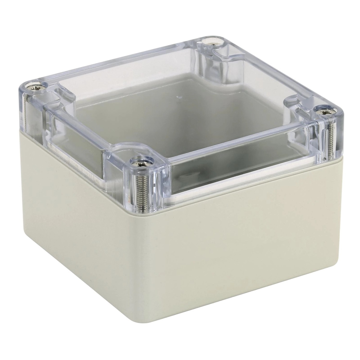 Blanko Modulgehäuse IP 65 Transparenter Deckel 83 x 81 x 56 mm