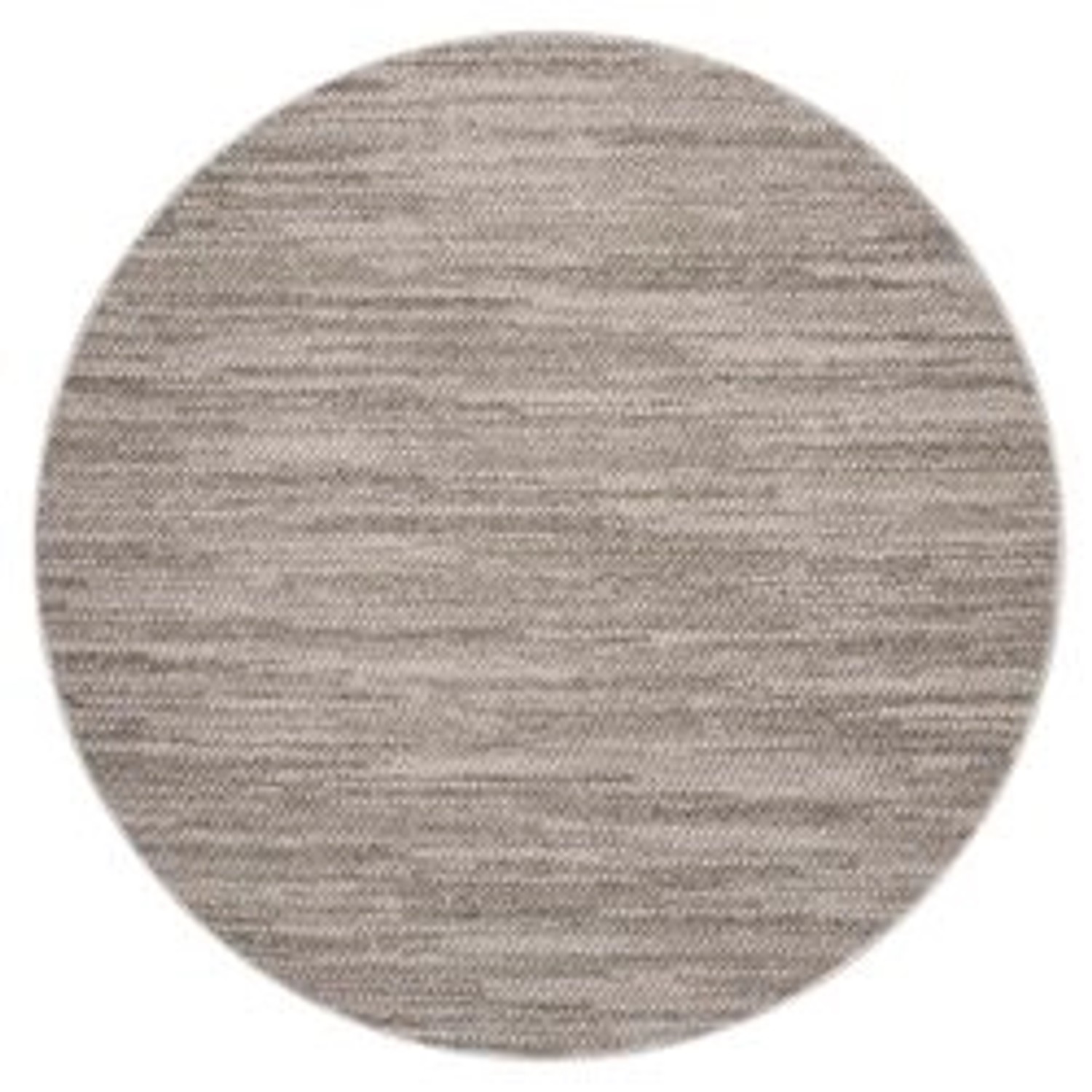 payé Teppich Linda 43 Kurzflor Rund 160x160 cm Taupe Struktur Boho