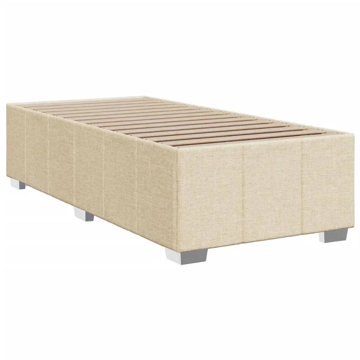 vidaXL Bettgestell ohne Matratze Creme 80x200 cm Stoff 3284795 günstig online kaufen