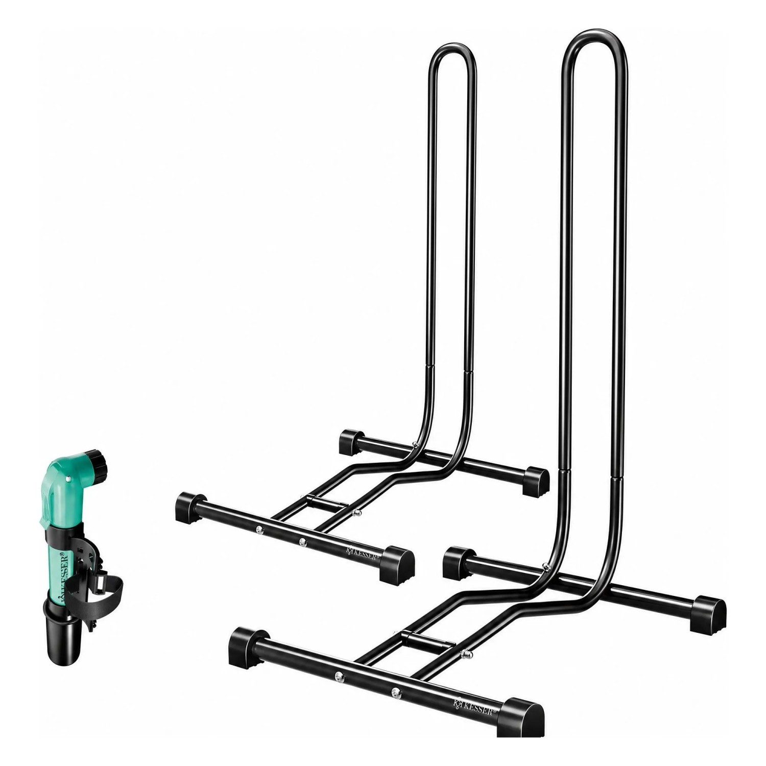KESSER Fahrradständer Freistehend für Reifen Bis 65 mm Schwarz 2er Set