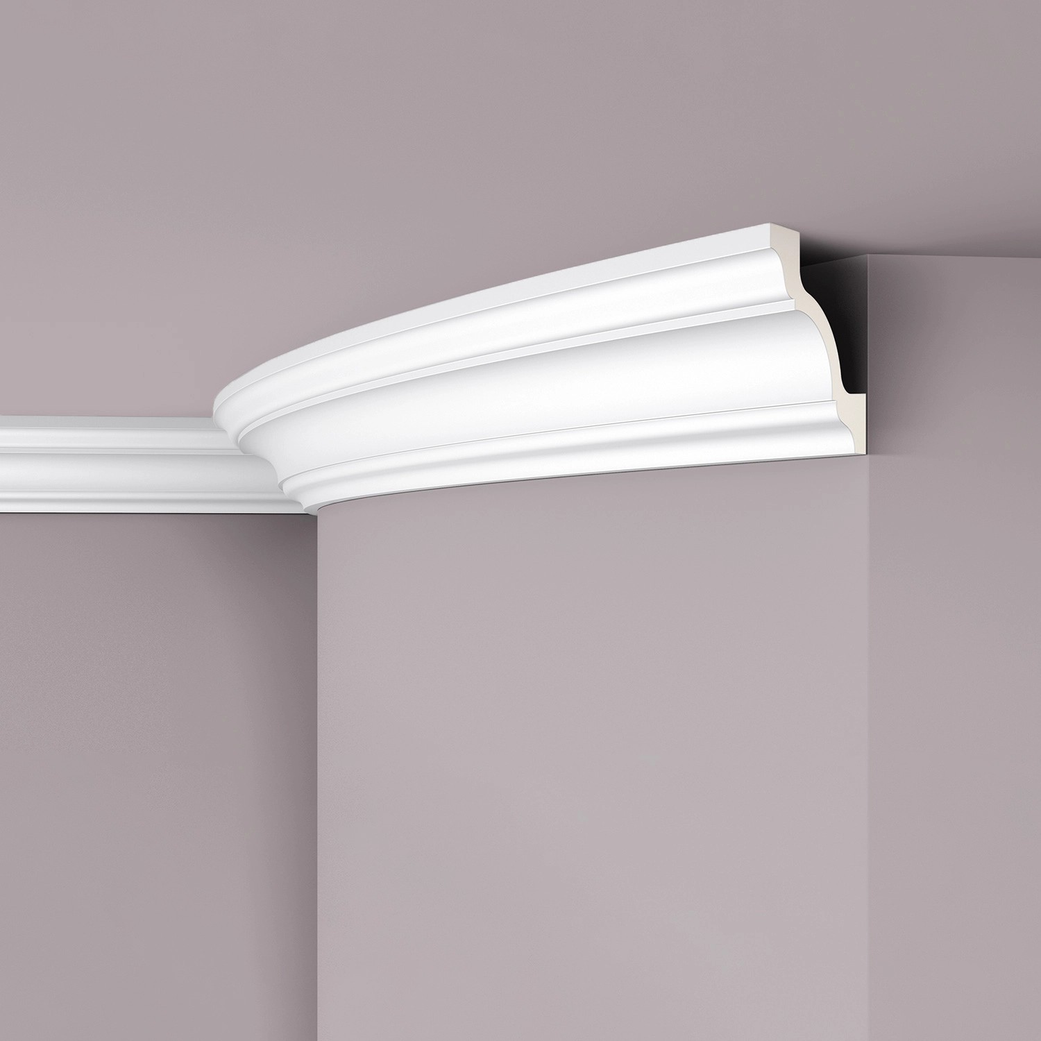 NOEL & MARQUET NMC Z19 Flex ARSTYL Flexible Eckleiste Zierleiste Stuckleiste 2 m 200 cm x 7,9 cm x 7,9 cm Weiß
