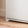 SoBuy Schuhkipper mit 1 Klappe und 2 Offenen Fächern MDF Weiß FSR119-W_9