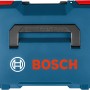 Blaue Bosch Professional L-Boxx 374 Werkzeugkiste mit schwarzem Tragegriff und rotem Verschluss.