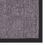Detailaufnahme: Beige-graue Karat Schmutzfangmatte Rhine, 120x180 cm, mit dunklem Rand.