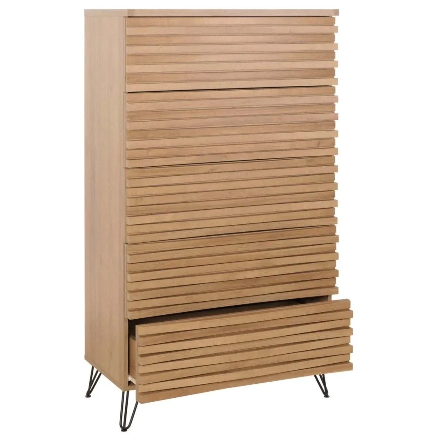 MCW Kommode M49 5 Schubladen Natur