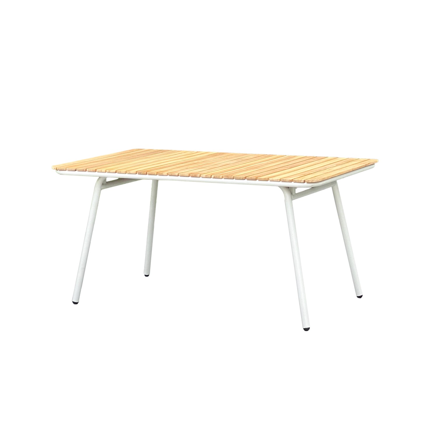 Garden Pleasure Gartentisch Carmel Rechteckig Braun-Weiß 90 cm x 150 cm günstig online kaufen