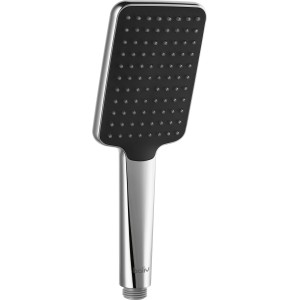 baliv Handbrause HBR-120.270, verchromt und schwarz, eckige Form.