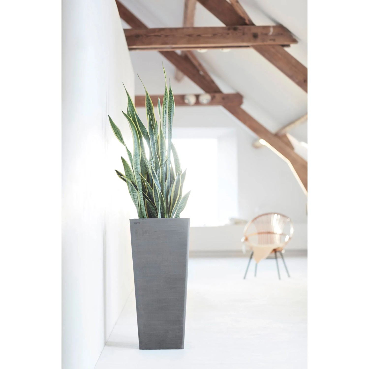 led blumenkasten Design-Pflanzkübel Flowerpot XL Pflanzkasten 40 Liter Höhe 50cm Kunsts