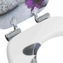 vidaXL Soft-Close Toilettensitz 2 Stk Grau 44 x 38 cm MDF-Platte 3414541_6