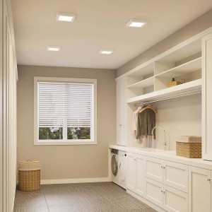 PRIOS LED Deckenleuchte Alette 9917064 Modern in Weiß aus Aluminium 1-flammig Badezimmerleuchte