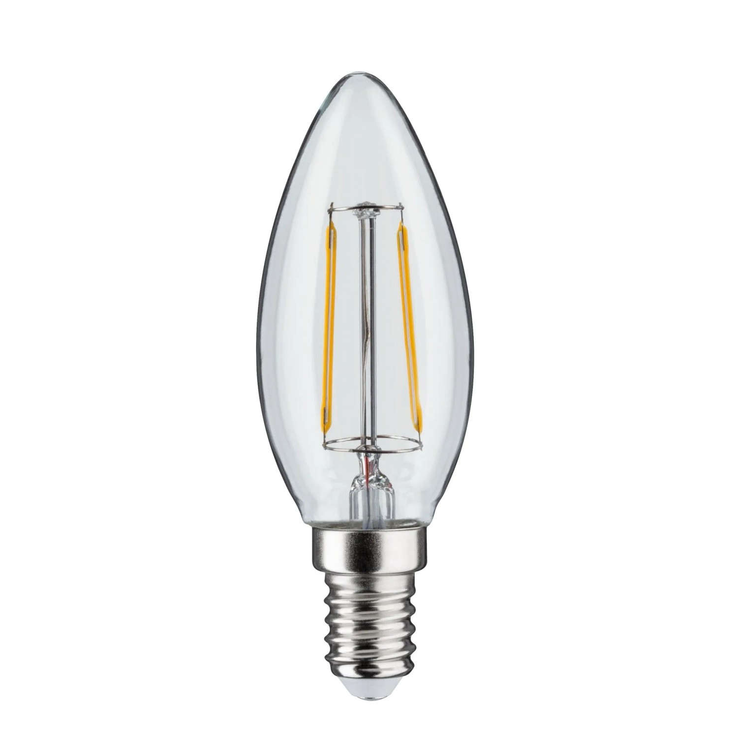 Paulmann LED-Kerze Filament, klar, 2W, 3000K, dimmbar für Plug & Shine Außenbeleuchtung.