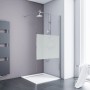 Schulte Walk-In Dusche Alexa Style 2.0 mit DekorDezent, 100x190 cm, teilgerahmte Duschwand aus Glas.