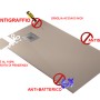 Beige Frascio Duschwanne 90x135 cm mit Gitterlinie und Abfluss. Slim Design, Steinoptik.