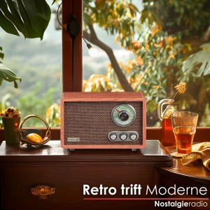 Cyberlux CL-3080 Retro-Radio mit Bluetooth USB SD AM/FM Radio
