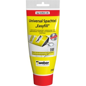 Weber Universal Spachtel Easyfill, 250g Tube, für Ausbesserungsarbeiten und Reparaturen.