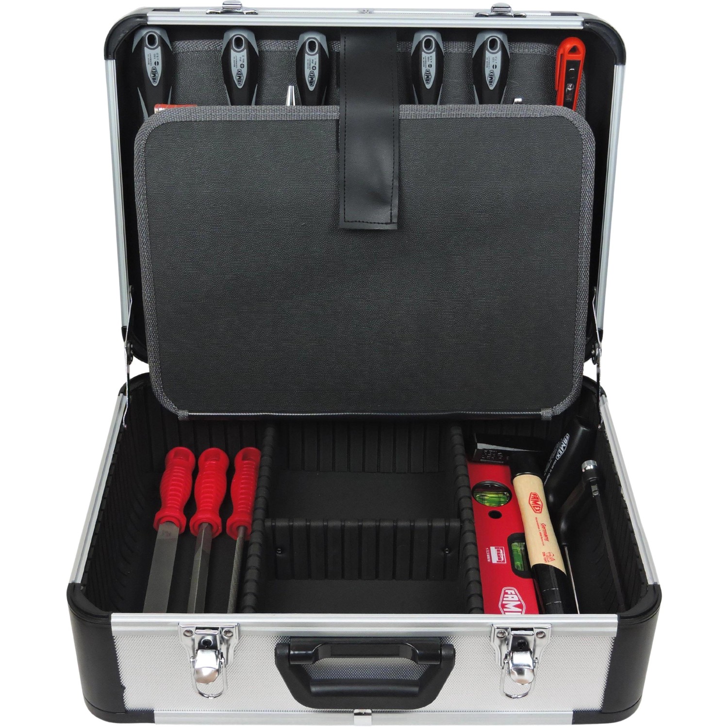Famex 429-88 OBI mit bei Werkzeug kaufen gefüllt Werkzeugkoffer Alu