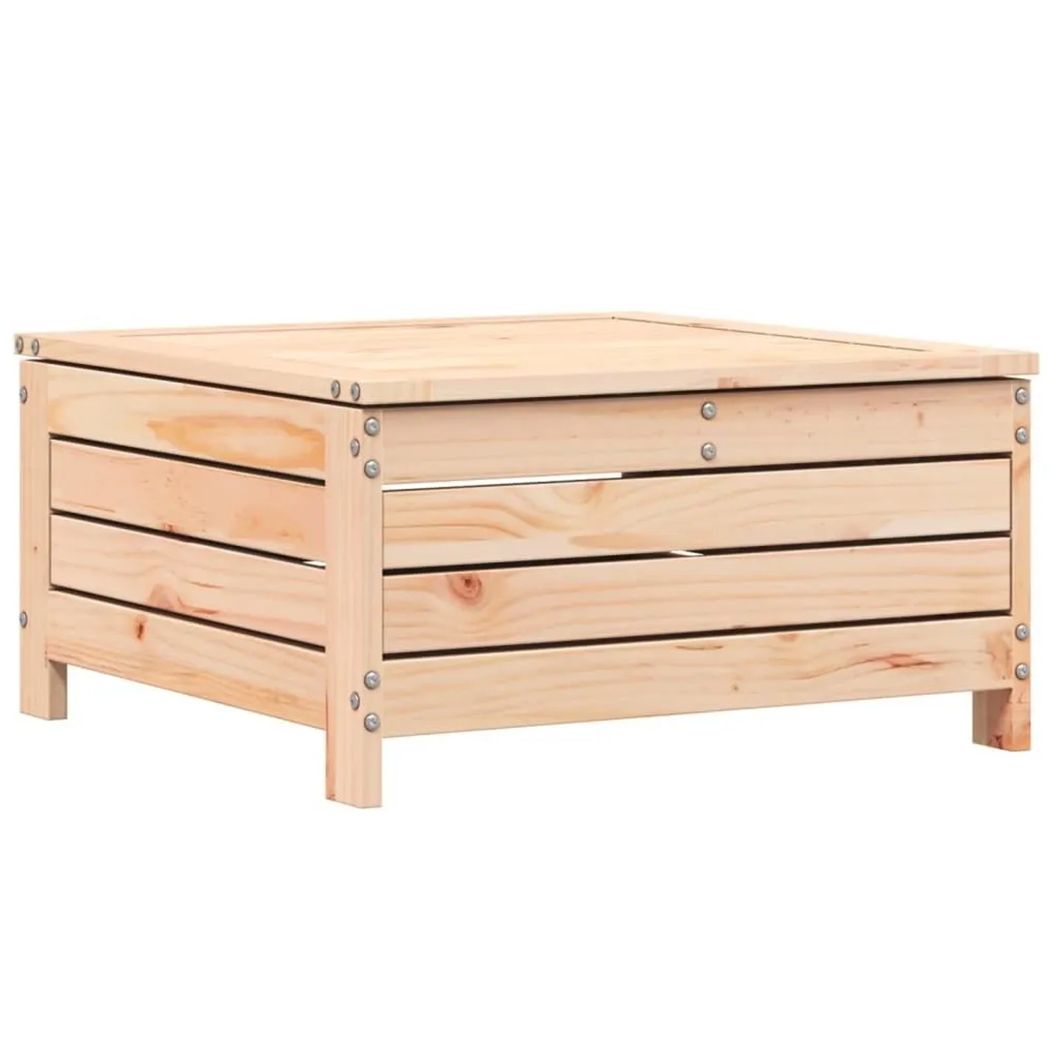 vidaXL Gartenhocker 62x63,5x32 cm Massivholz Kiefer 844898