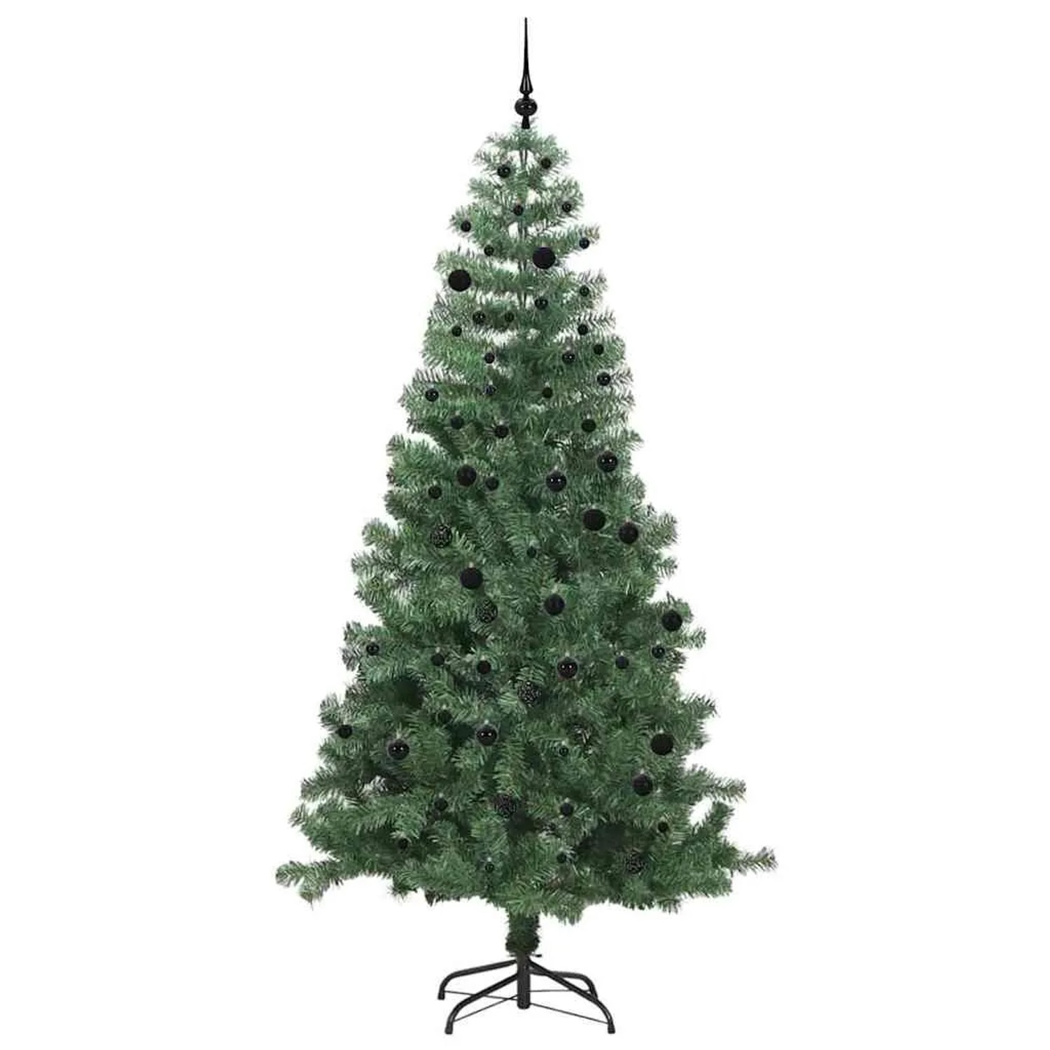 vidaXL Weihnachtsbaum mit 300 LEDs mit Ständer Grün 240 cm PVC 3396399