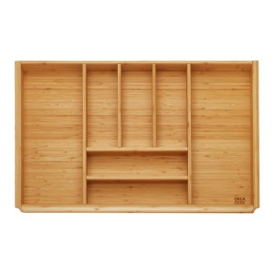 SOTECH ORGA-BOX 3 Bambus Besteckeinsatz Für 80er Schublade 473x697x56 mm mit 7 Fächer Für Nobilia Küchen Ab August 2012