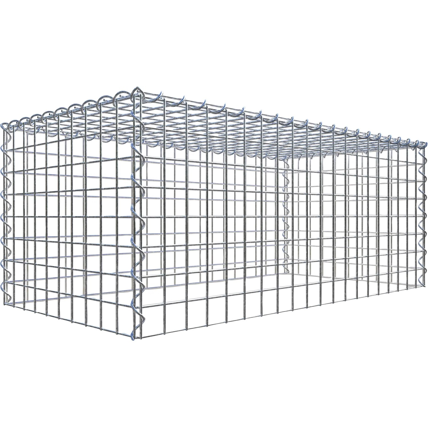 Gabiona Gabione-Anbaukorb Typ 3 40 x 100 x 50 cm Maschenw 5 x 5 cm
