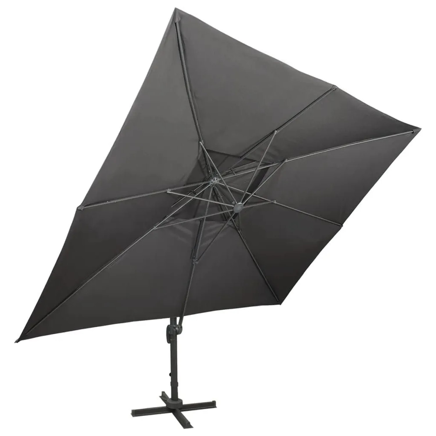 vidaXL Ampelschirm mit Doppeldach Anthrazit 400 x 300 cm 312373_2