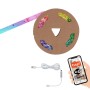 Brilo Wifi-LED-Strip 5m mit USB, App- und Sprachsteuerung, RGB, kürzbar, mit Fernbedienung.