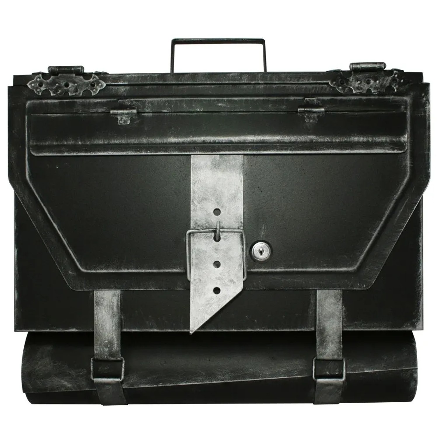 HMF 501-09 Briefkasten Aktentasche Antik 99 25 x 40 x 8 cm Silber günstig online kaufen