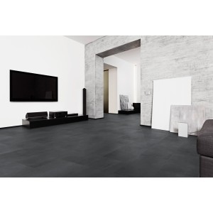 Verlegtes Classen Neo 2.0 Vario Nero Dekor-Paneel in modernem Wohnraum.