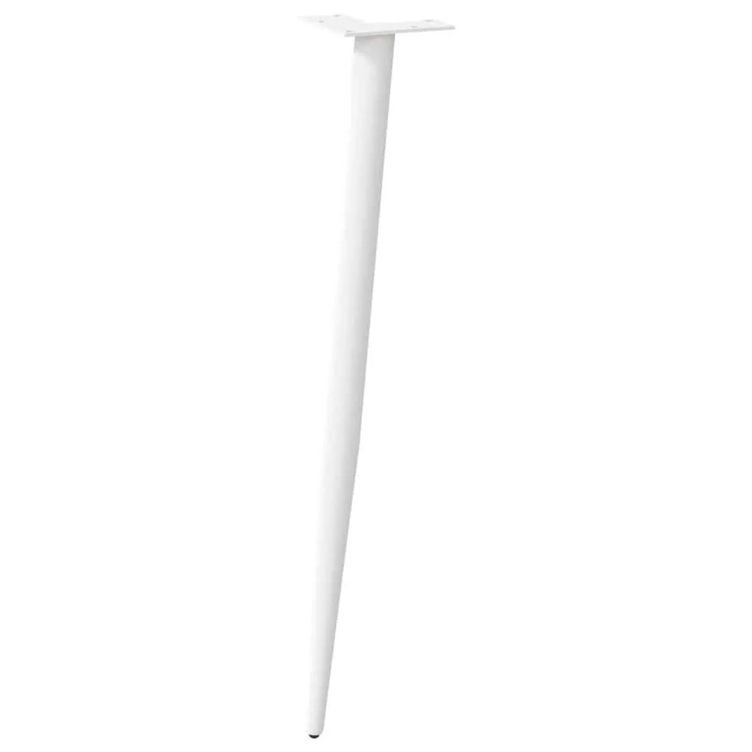 vidaXL Konsolentischbeine Konische Form 4 Stk Weiß 72-73 cm Stahl 4012517_4