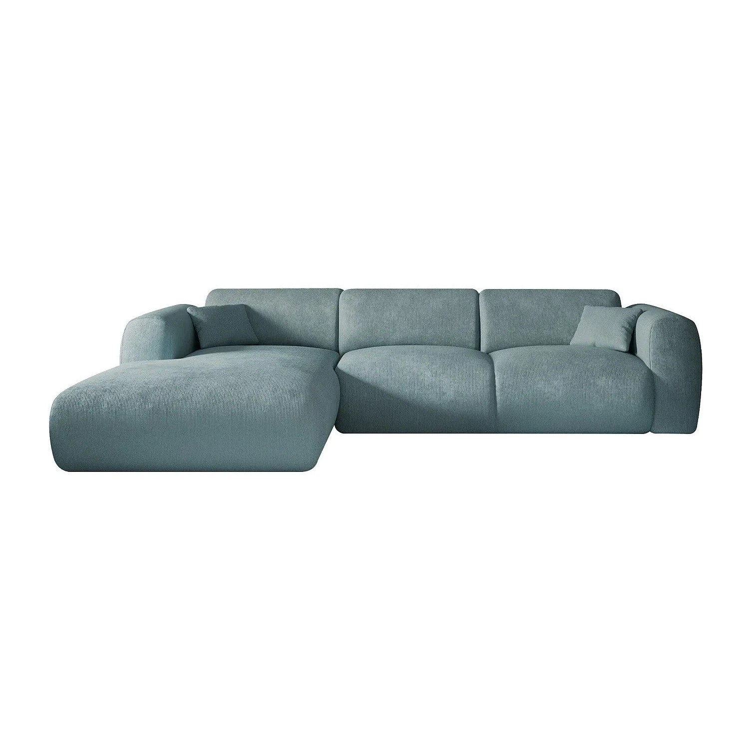 Vente-unique Sofa Ohne Schlafmöglichkeit Pogni Blau 280 cm