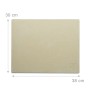 Rechteckiger Cordierit Pizzastein 38x30 cm für knusprige Pizza vom Grill oder Ofen. Beige Oberfläche.