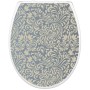Banjado WC-Sitz mit Absenkautomatik und Kindersitz, blaues Ornament Muster.
