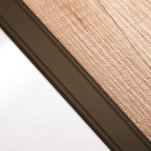 SOTECH Übergangsprofil Cross 1000 x 30 x 2 mm Gelocht Aus Aluminium Bronze Eloxiert inkl. Schrauben