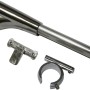 Gardinia Universal Träger Chicago Edelstahl-Optik 15 cm mit Zubehör.