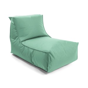 Grüner mokebo Sitzsack Sundowner für Indoor & Outdoor. Bequemer Bean Bag für Garten oder Balkon.