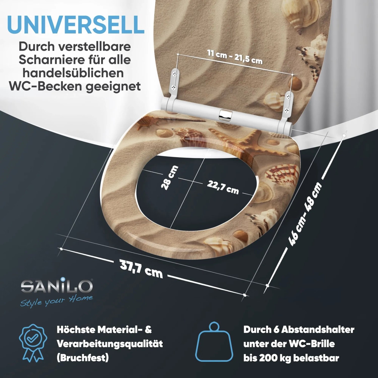 SANILO WC Sitz mit Absenkautomatik Top Fix Sanibel_4