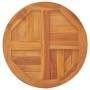 vidaXL Tischplatte Massivholz Teak Rund 2,5 cm 70 cm 48985_5