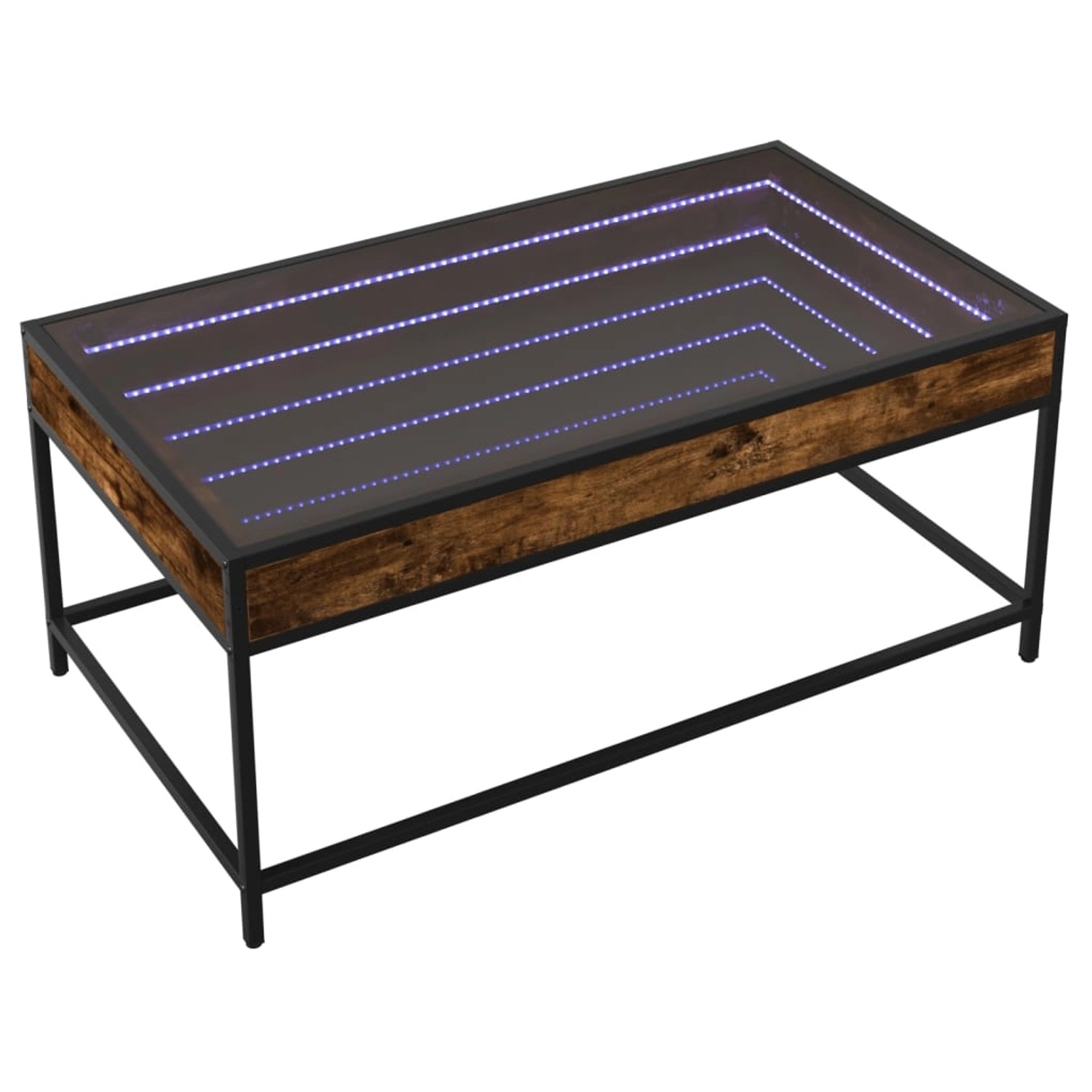 vidaXL Couchtisch mit Infinity-LED Räuchereiche 90x50x41 cm 847689 günstig online kaufen