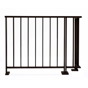 Eckset Linus Aluminium Anthrazit - Geländer 120 x 26 cm für Montage von oben