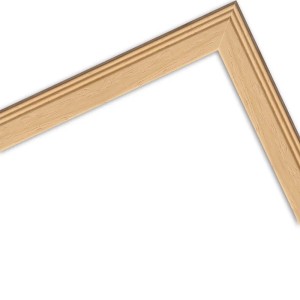 Detailansicht des Holz-Bilderrahmens H320 in Natur-Optik, 40x60 cm, klassischer Stil.