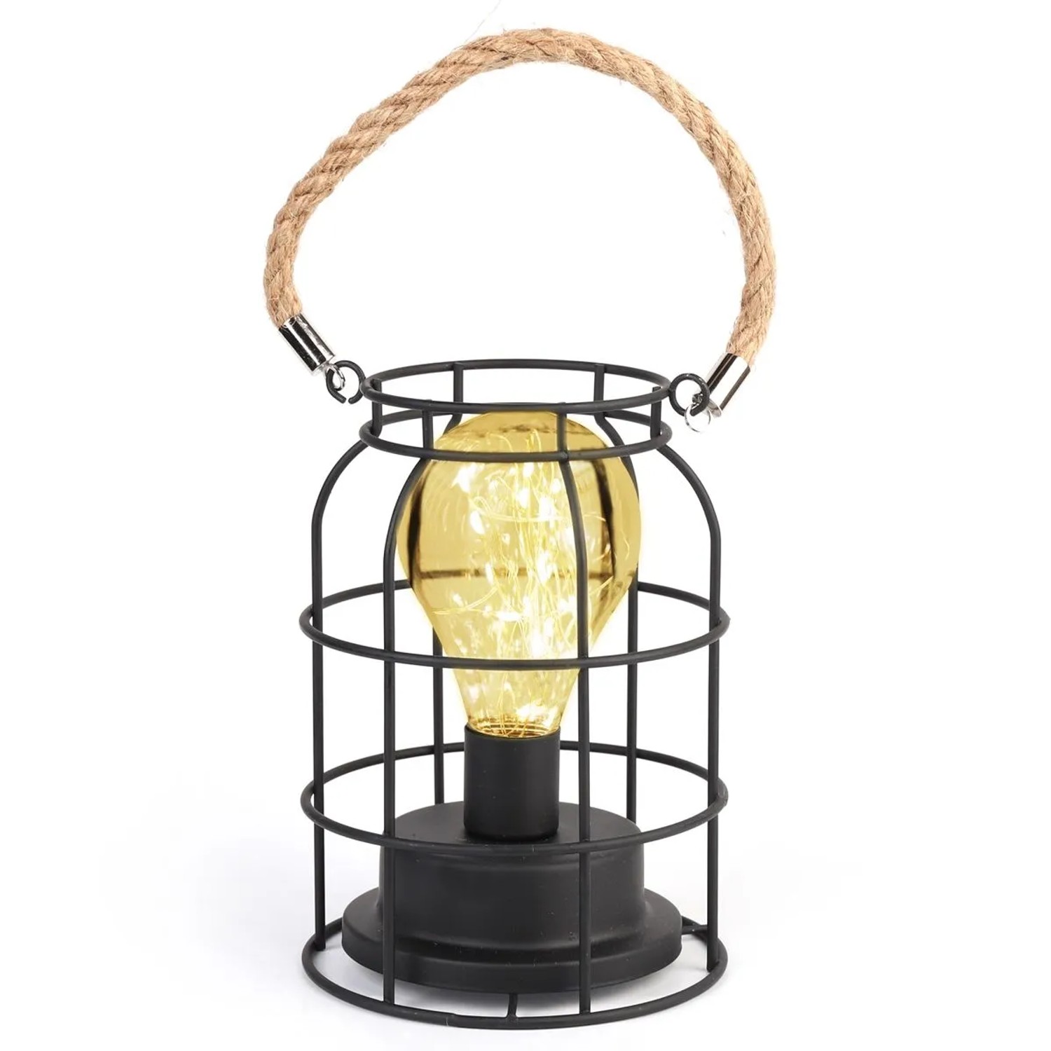 Salcar LED Laterne Dekolicht Retro Dekolaterne mit Tragegriff Warmweiß