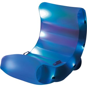 Aufblasbare blaue Rocking Lounge mit LED-Beleuchtung, 90 cm, für Pool und Garten.
