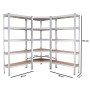 TRUTZHOLM Regalsystem 3 Teilig 1x Eckregal 180x75x75x30x30 cm Und 2x Lagerregal 180x90x30 cm 2625 kg_2