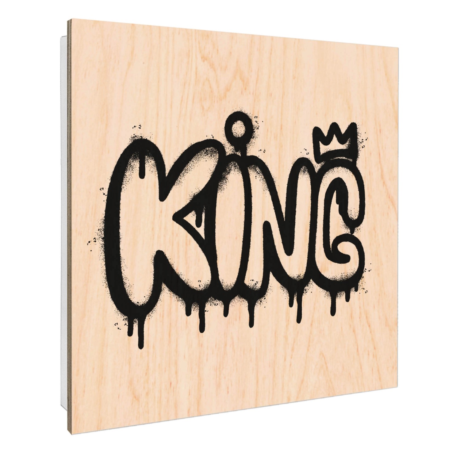 Banjado Großer Schlüsselbox Holz 30x30cm Weiß Scharnier Rechts 50 Haken Sch günstig online kaufen
