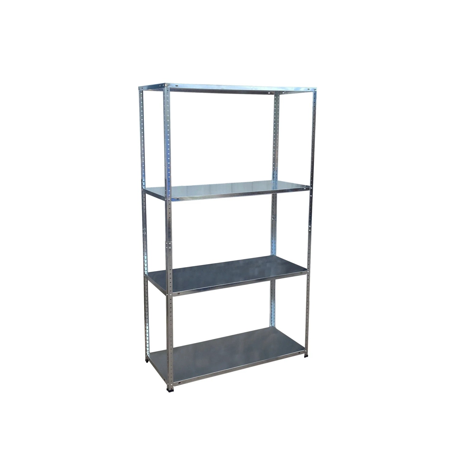 Relaxdays Lagerregal Stahl Silber Schwerlast 145 cm x 75 cm x 30 cm 160 kg