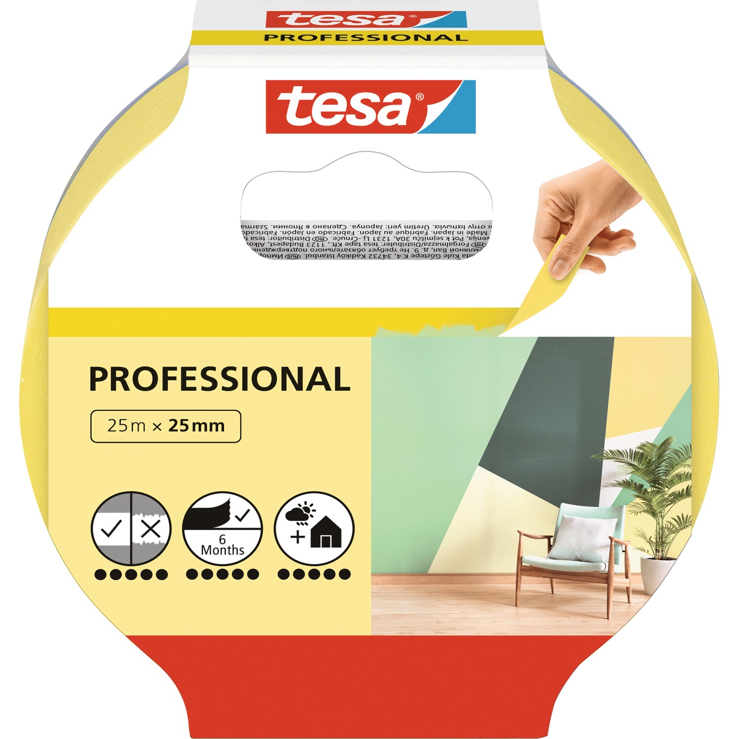 Tesa Malerband Professional 25 m x 25 mm