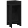 Schwarzer vidaXL Beistelltisch mit 2 Ablagen, 25,5x27x60 cm.